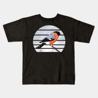 Bullfinch Winter Snow Bird Watching Birding Ornithologist Gift Kids T-Shirt